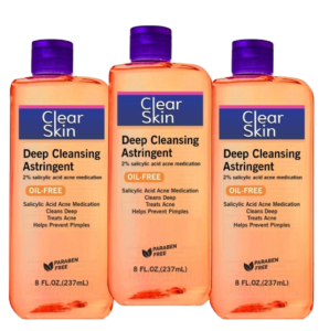Clear Skin Deep Cleansing Astringent with 2% Salicylic Acid (3-Pack)